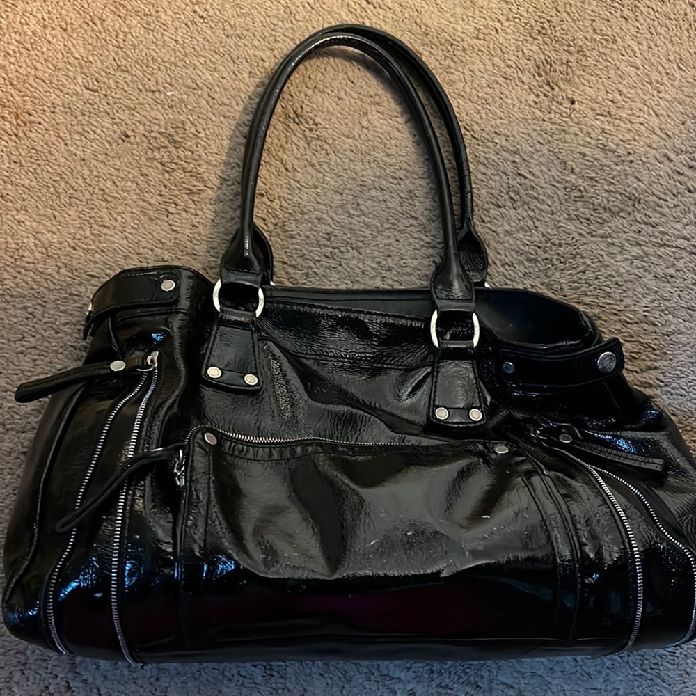 Used Black Longchamp Purse